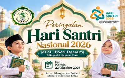 Semarak Hari Santri Nasional 2026: MI Al Ihsan Damarsi Gelar Pawai, Apel Kebangsaan, dan Festival Literasi